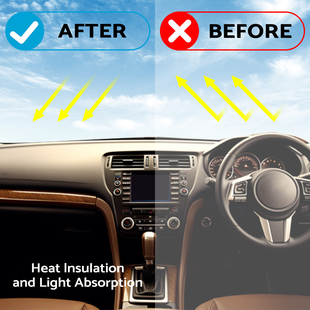 Black Non-Slip Dash Mat Cover Suitable For Subaru Outback Wagon GEN 5 2015-2020-4