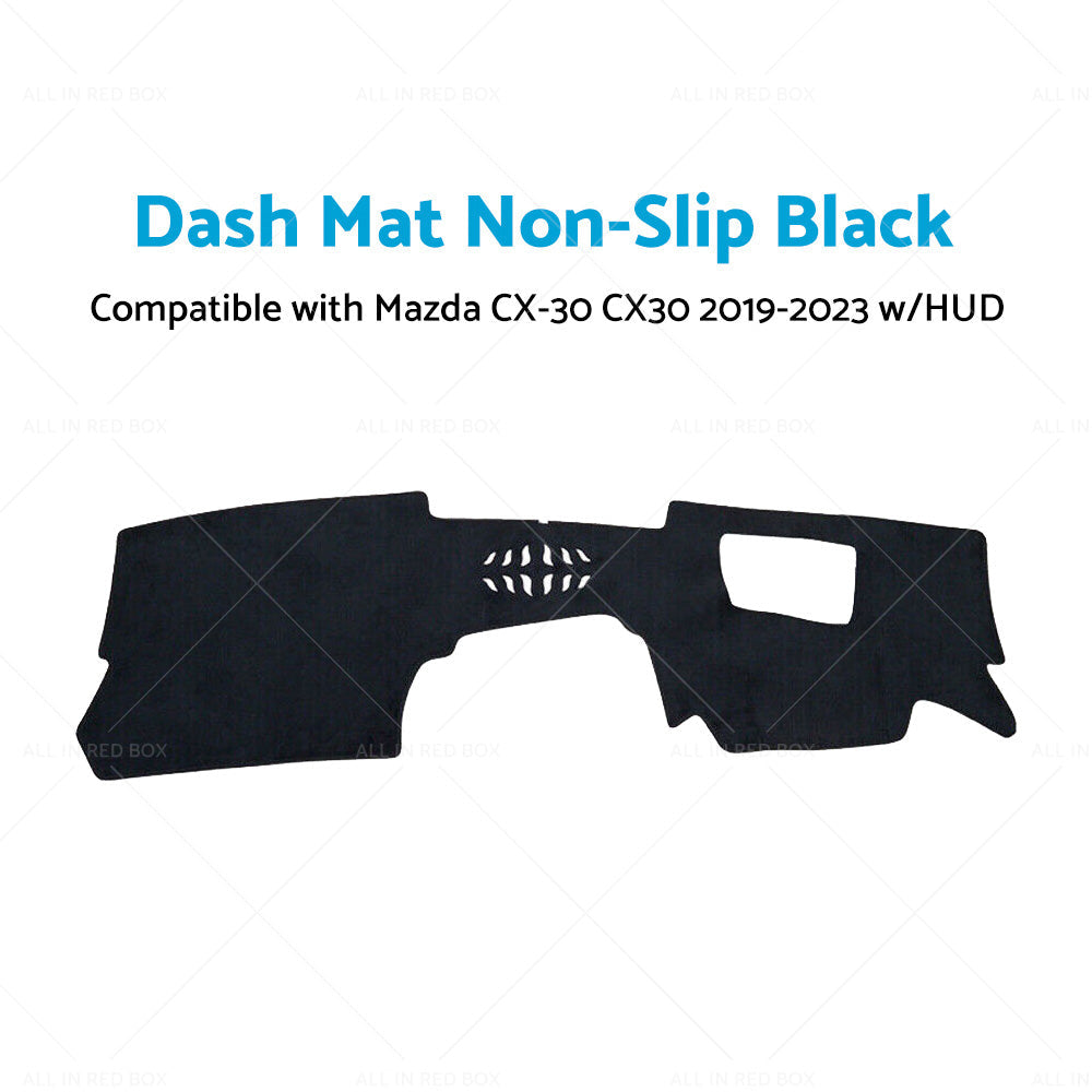 Non-Slip Dash Mat Suitable For Mazda CX-30 CX30 2019-2023 Dashboard Cover w HUD-1