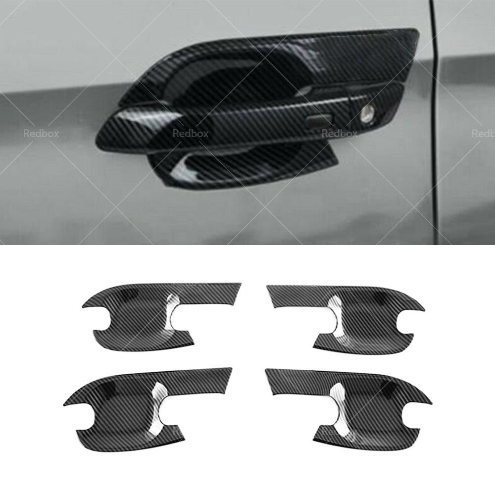 Carbon Fiber Exterior Door Handle Bowl Cover Trim For Isuzu D-Max Dmax 2021-2022-3