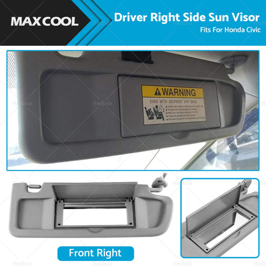 RH Right Hand Driver Side Sun Visor  D. Grey  For Honda Civic FD 2006~2012 Sedan-0