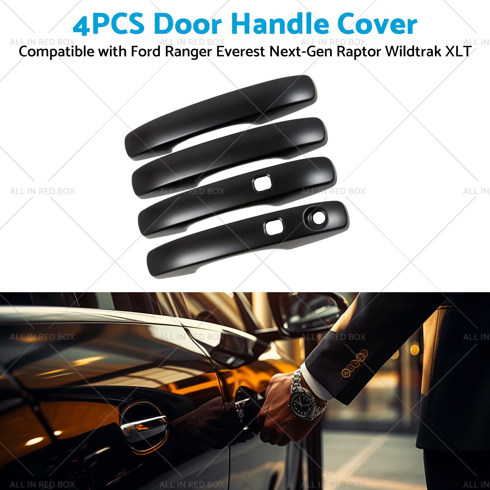 4PCS Door Handle Cover Protector to Suitable for VW Volkswagen Amarok 2023-3