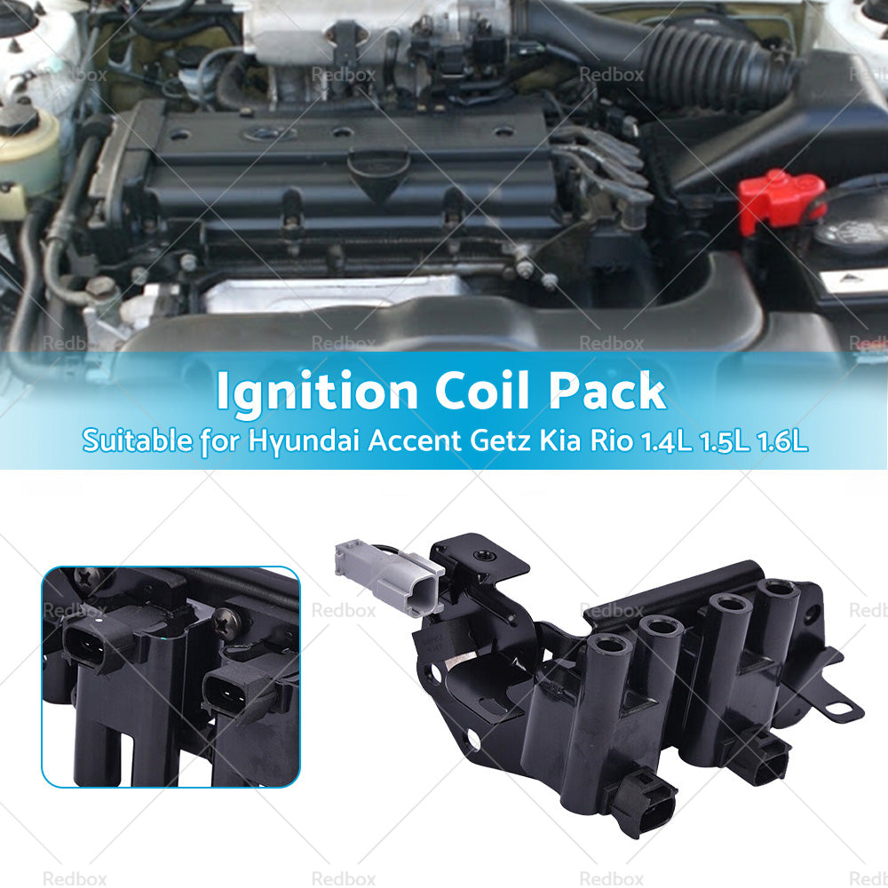 Ignition Coil Pack Suitable for Hyundai Accent Getz Kia RIO 1. 4L 1. 5L 1. 6L G4EC-2