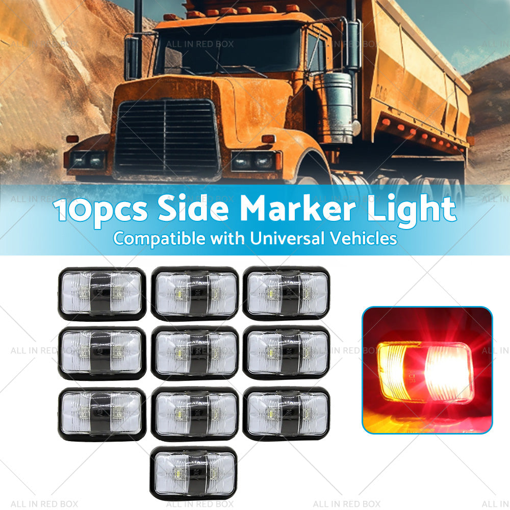 10X Red Amber Clearance Lights LED Trailer Suitable for Truck Car Warning Light-1