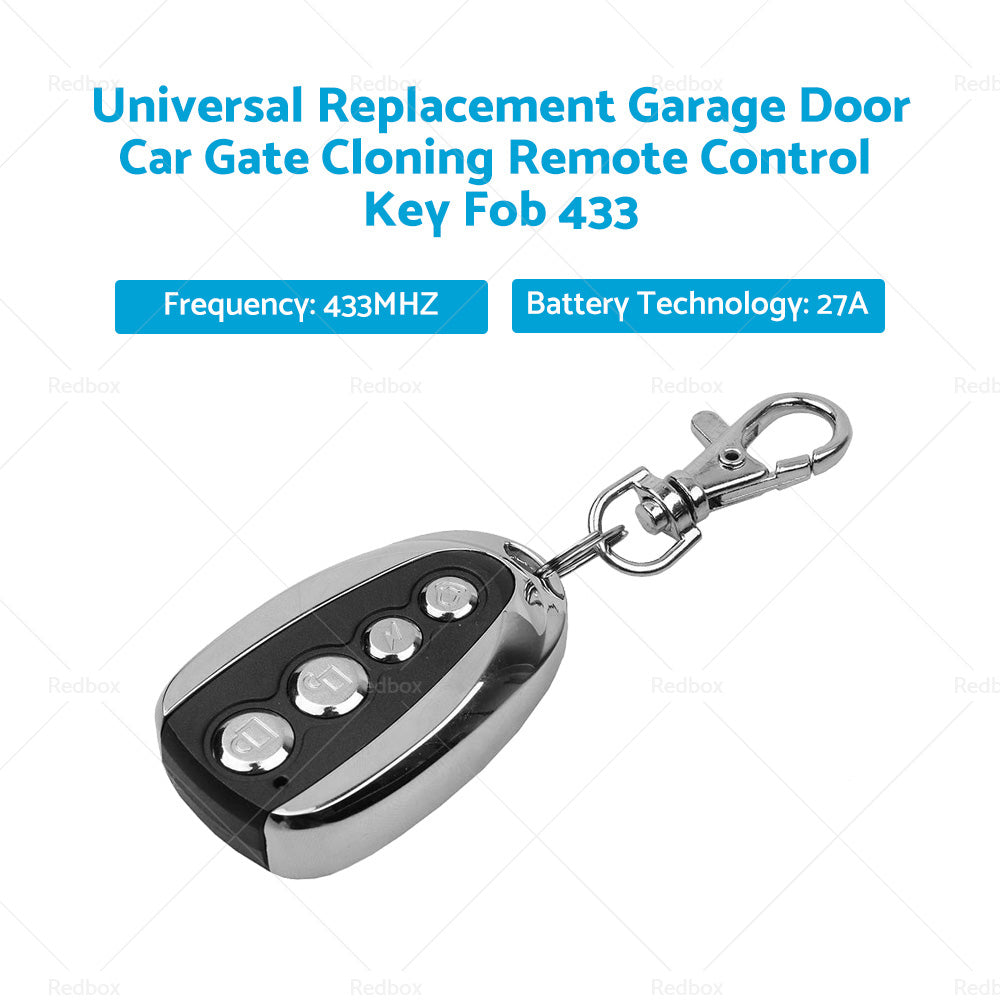 433Mhz Universal Replacement Garage Door Car Gate Cloning Remote Control Key Fob-1
