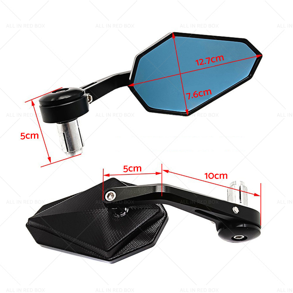 Rearview Handle Bar End Side Mirrors Suitable For Yamaha MT-07 MT07 FZ07 13-21-3