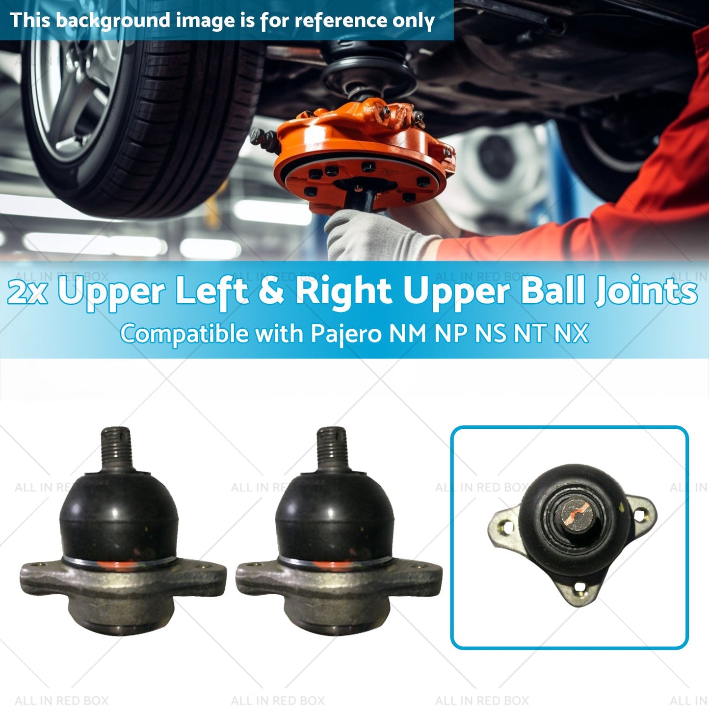 4010A056 2x Upper Front Ball Joints Suitable for Pajero NM NP NS NT NX 99-13-2
