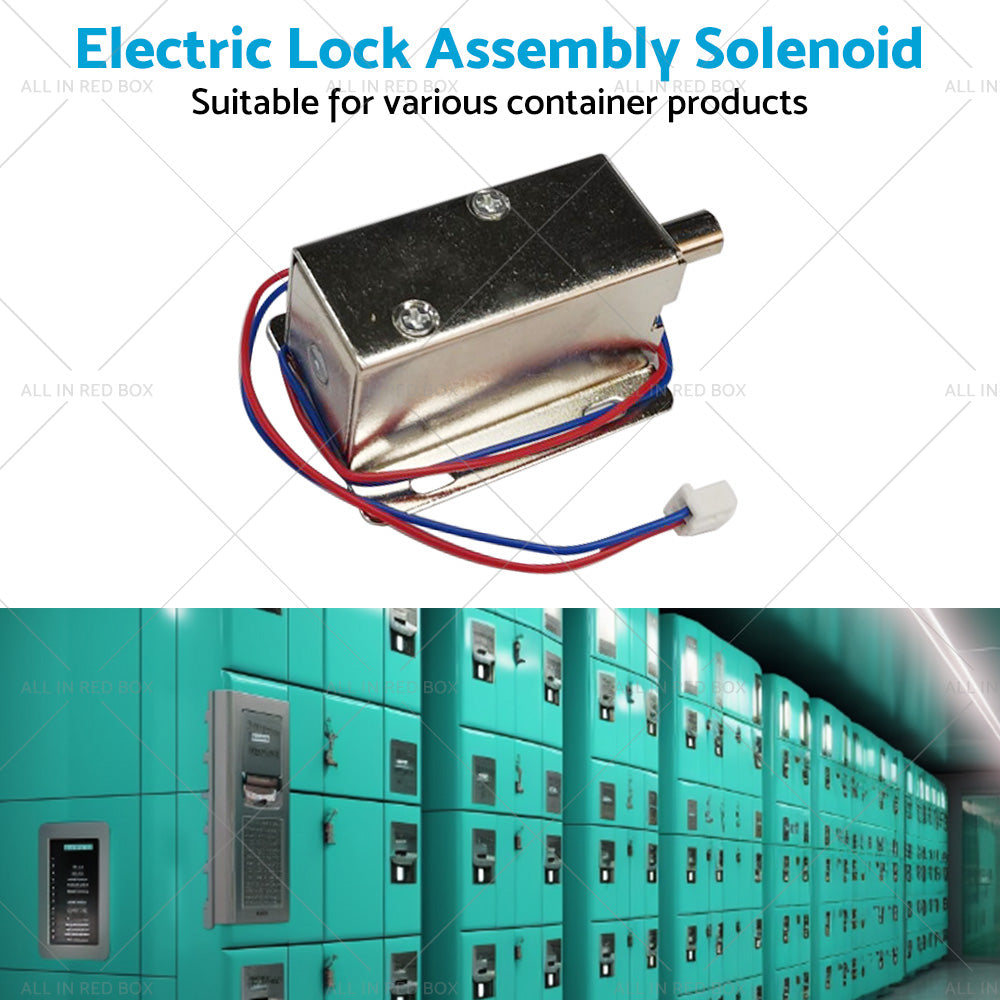 Round Electronic Solenoid Latch Lock 12V 0. 6A Electric Release Assembly Catch-2