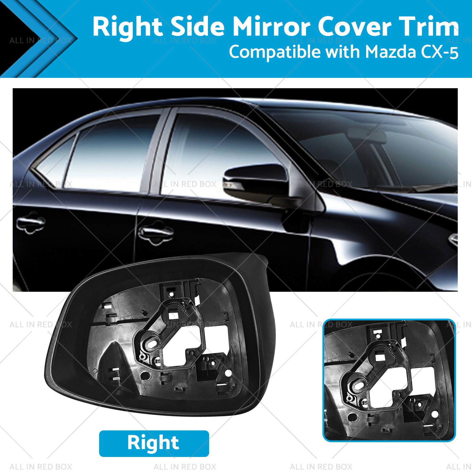 Right Side Mirror Cover Trim Frame Suitable for Mazda CX5 CX-5 KE 02 12-11 14 RH-0