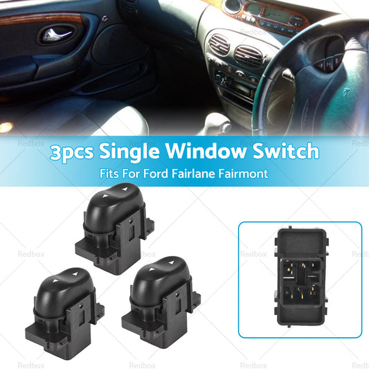 3PCS Single Window Switch Passenger Side For Ford Fairlane Fairmont AU 1998-2002-0