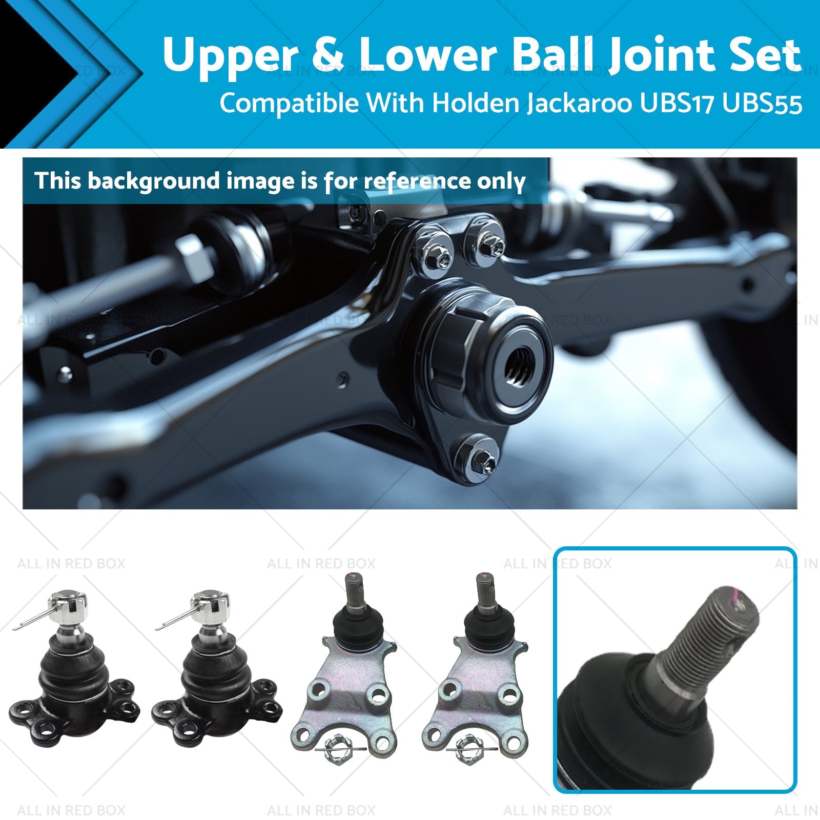 Upper & Lower Ball Joint Set Suitable for Holden Jackaroo UBS17 UBS55 88-92 4X4-0