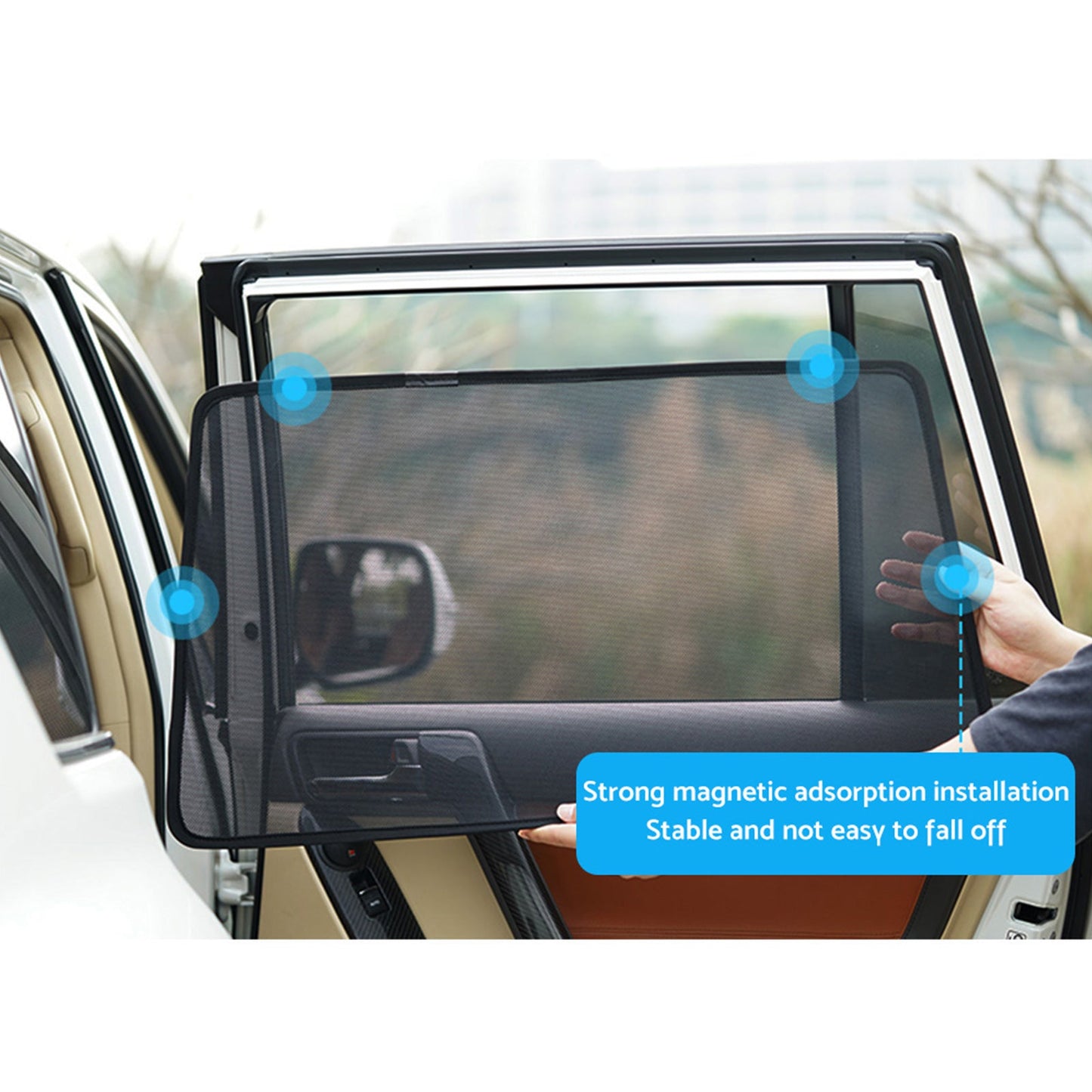 Rear&Triangular Magnetic Car Window Sun Shade Suitable for Mazda CX-3 15-Current-3