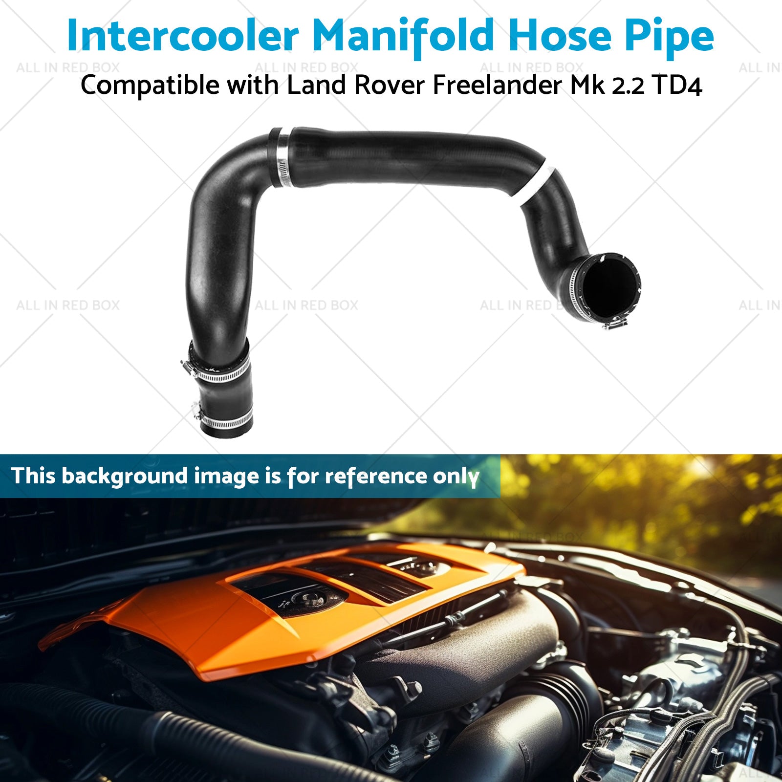 Intercooler Manifold Hose Pipe Suitable for Land Rover Freelander Mk TD4 06-14-4