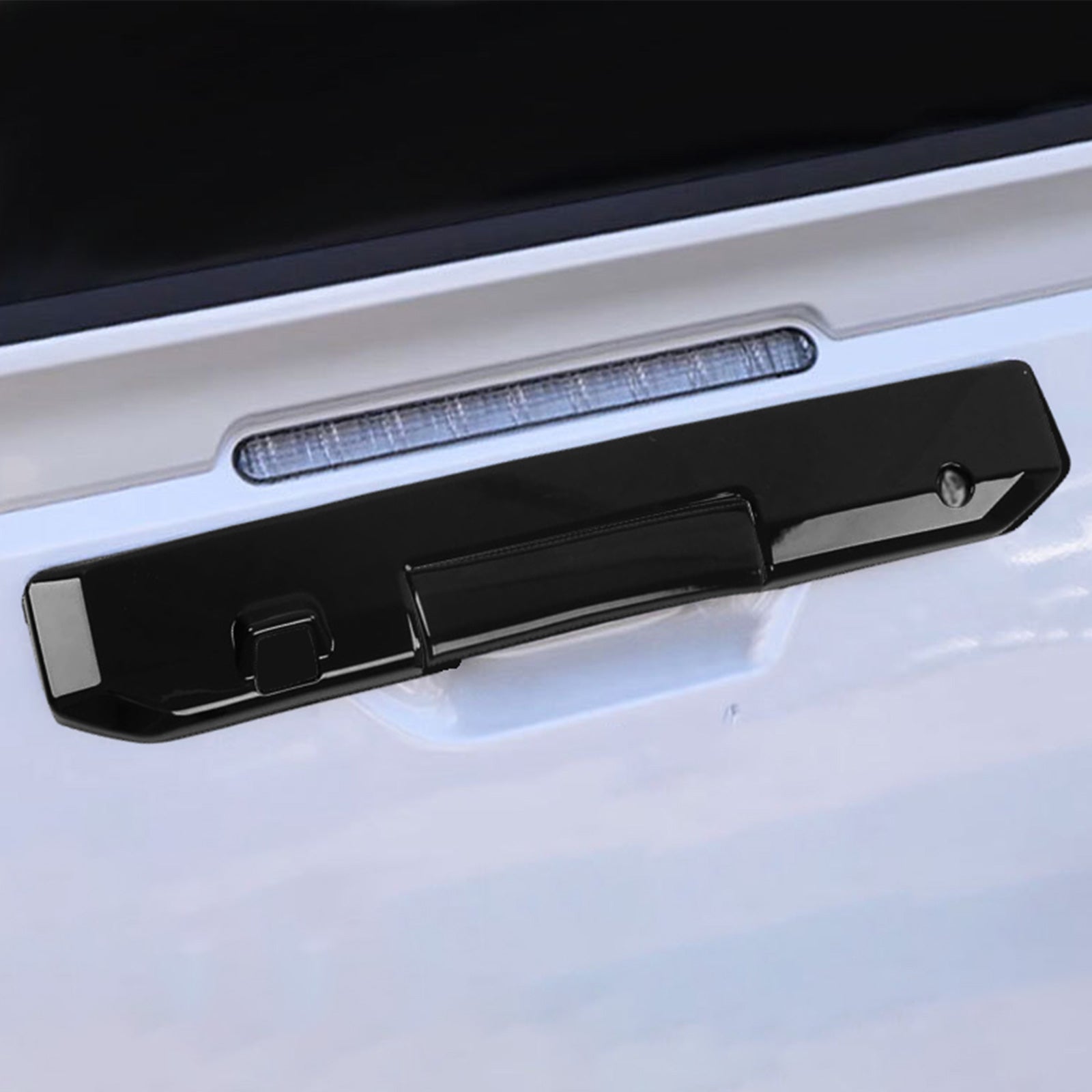 Glossy Black Rear Tail Gate Tailgate Handle Cover Suitable For Triton L200 23-25-3