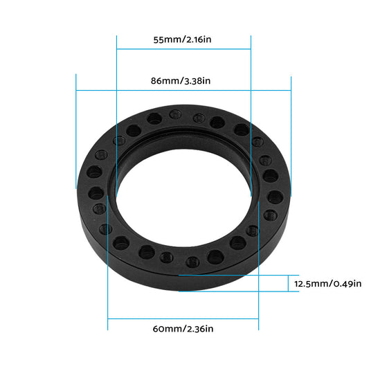 Black Steering Wheel Hub Adapter Spacer Suitable For MOMO to NARDI Quick Release-1