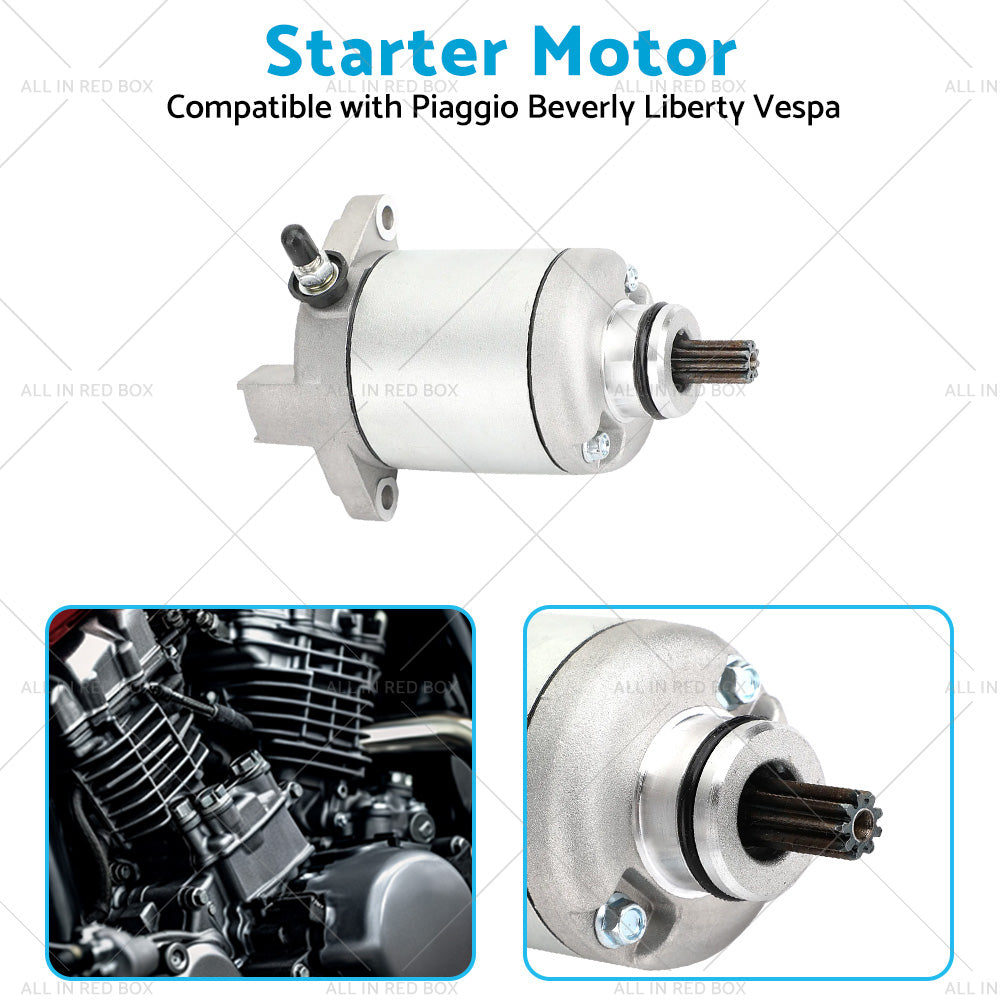 Starter Suitable For Piaggio Fly 125 Vespa LX 125 Liberty 150 X8 X9 200 X-Evo-4