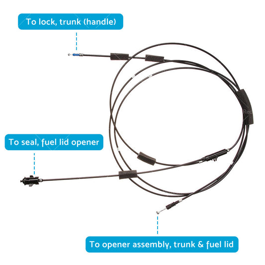 Door Lock Control Cable Fuel Lid Latch Cable Suitable for Honda Civic 2001-2005-1