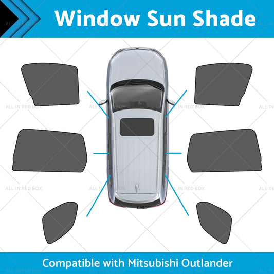 Car Window Magnetic Mesh Sun Shades Suitable for Mitsubishi Outlander 2021-23-1