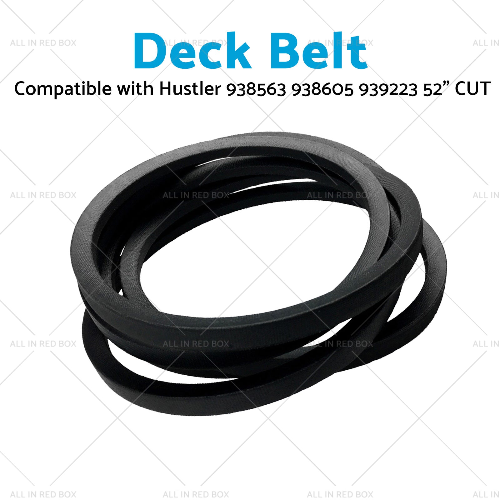 Deck Belt Suitable for Hustler 939223 938563 938605 52 inch  CUT 607162 938563-4