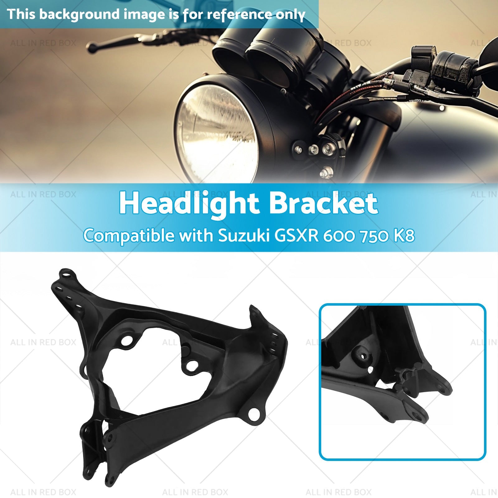 Front Headlight Bracket Suitable for Suzuki GSXR 600 750 K8 2008-2009 - Aluminum-2