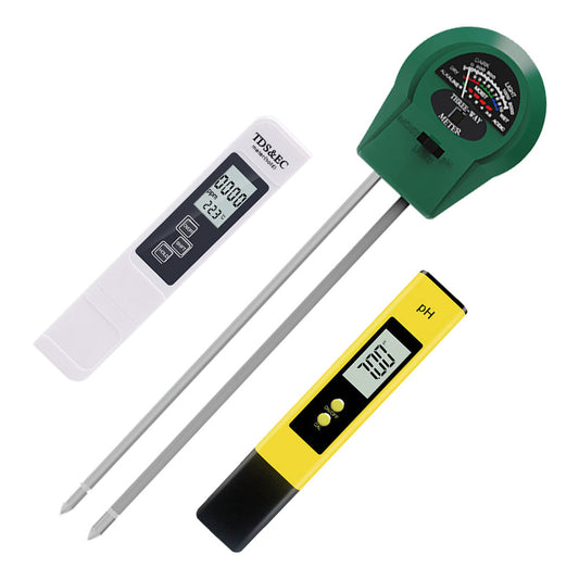 PH Meter TDS PPM Meter Soild PH Tester 3 in 1 for Home Water and Garden Soil Use-0