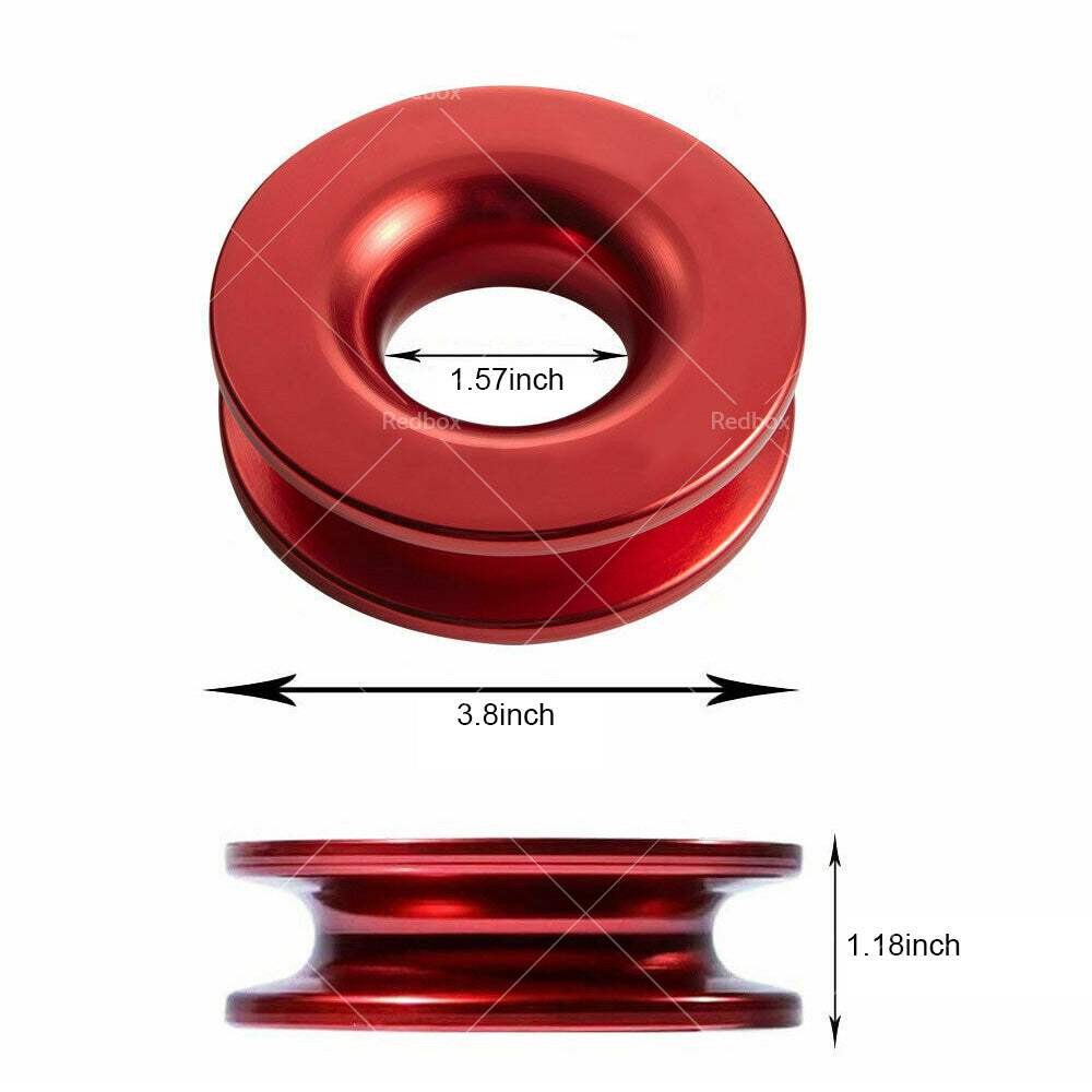 Recovery Ring Snatch Ring Block Pulley 37479lbs Soft Shackle Winch Rope Off Road-2
