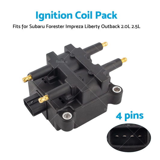 4 Pin Ignition Coil Pack for Subaru Forester Impreza Liberty Outback 2. 0L 2. 5L-1