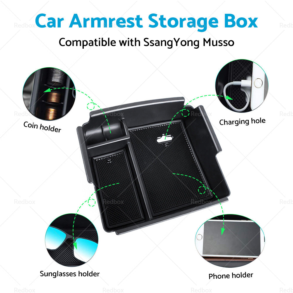 Car Center Console Armrest Storage-Box Tray Suitable For SsangYong Musso 19-22-3