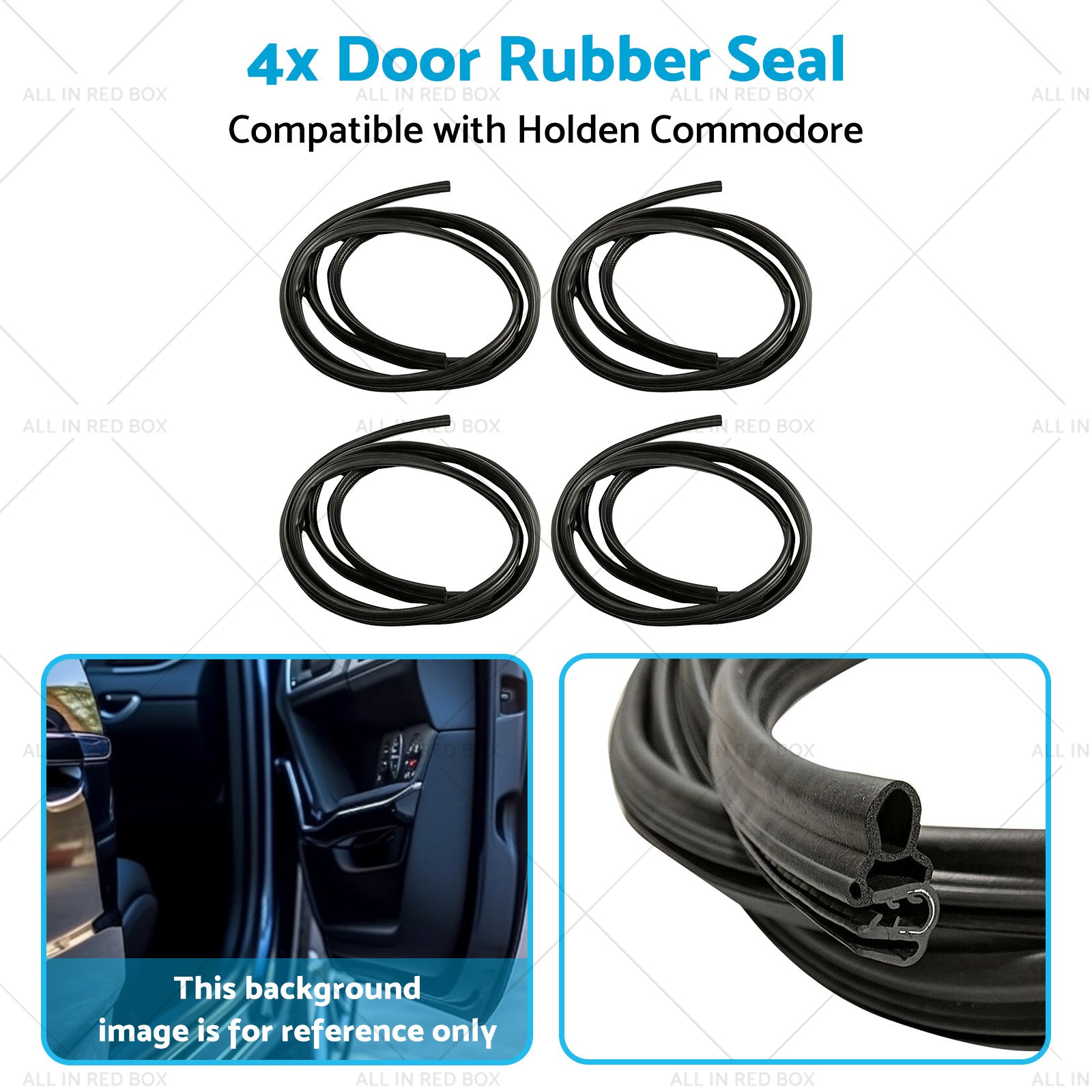 Front or Rear Door Rubber Seal Rubber Suitable for Holden Commodore VN VP VR VS 4x-4