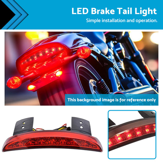 Suitable For Motorcycle Bobber Chopper LED Rear Turn Signal Brake Tail Light-0