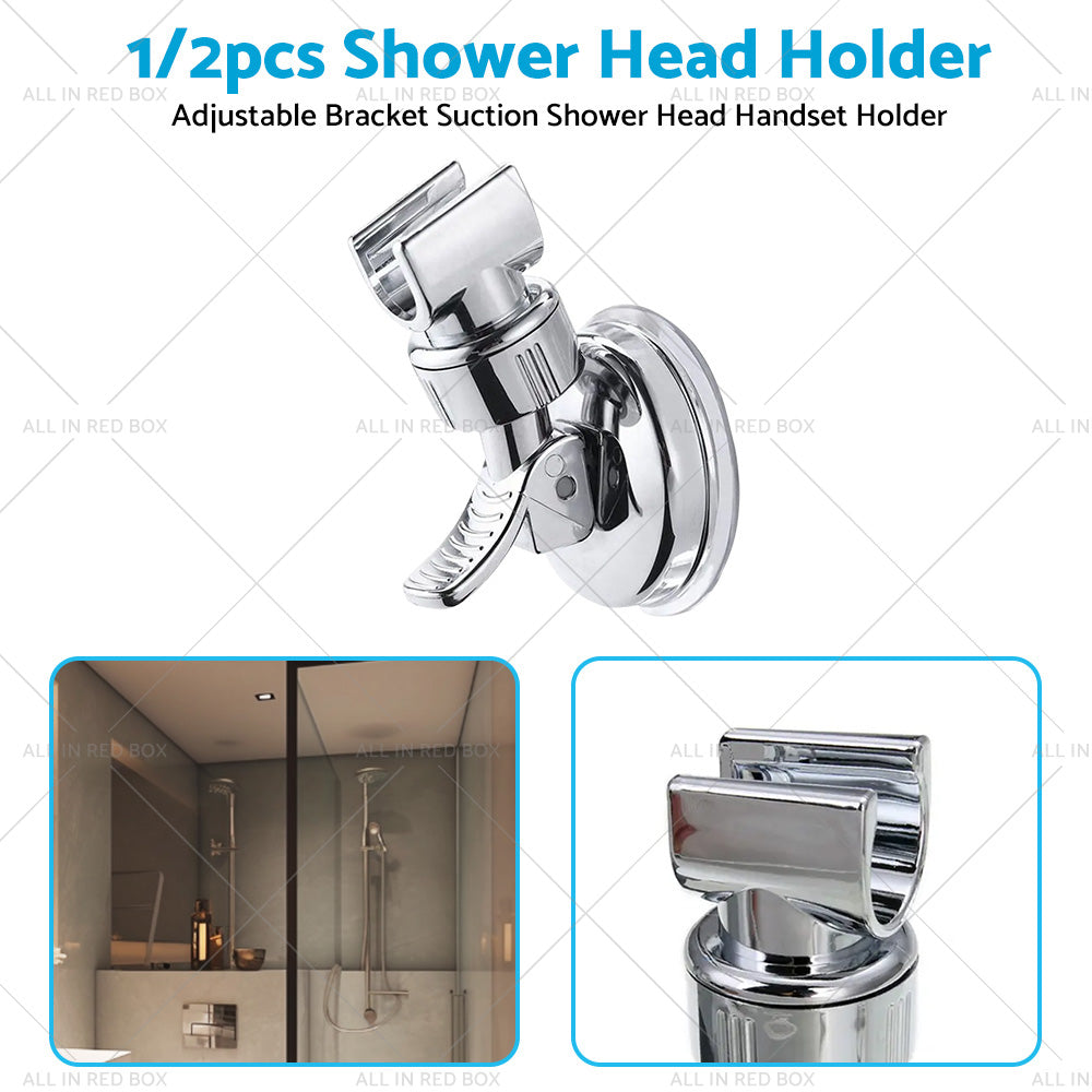1/2PCS Adjustable Bracket Suction Shower Head Handset Holder Bathroom Wall Mount-3