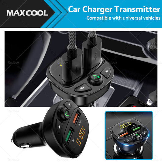 Car Phone Charger Transmitter FM Radio for iPhone Android Wireless Adapter-0