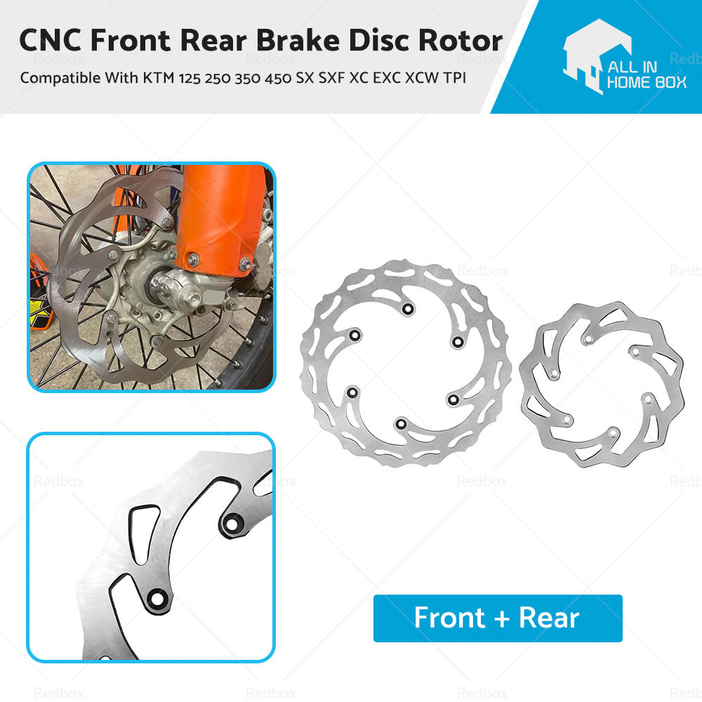 CNC Front Rear Brake Disc Rotor Suitable For KTM 125 250 350 450 SX SXF XC EXC-0