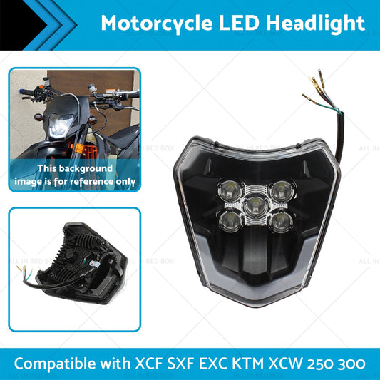 Motorcycle LED Headlight Suitable For XCF SXF EXC KTM XCW 250 300 350 450 500-1