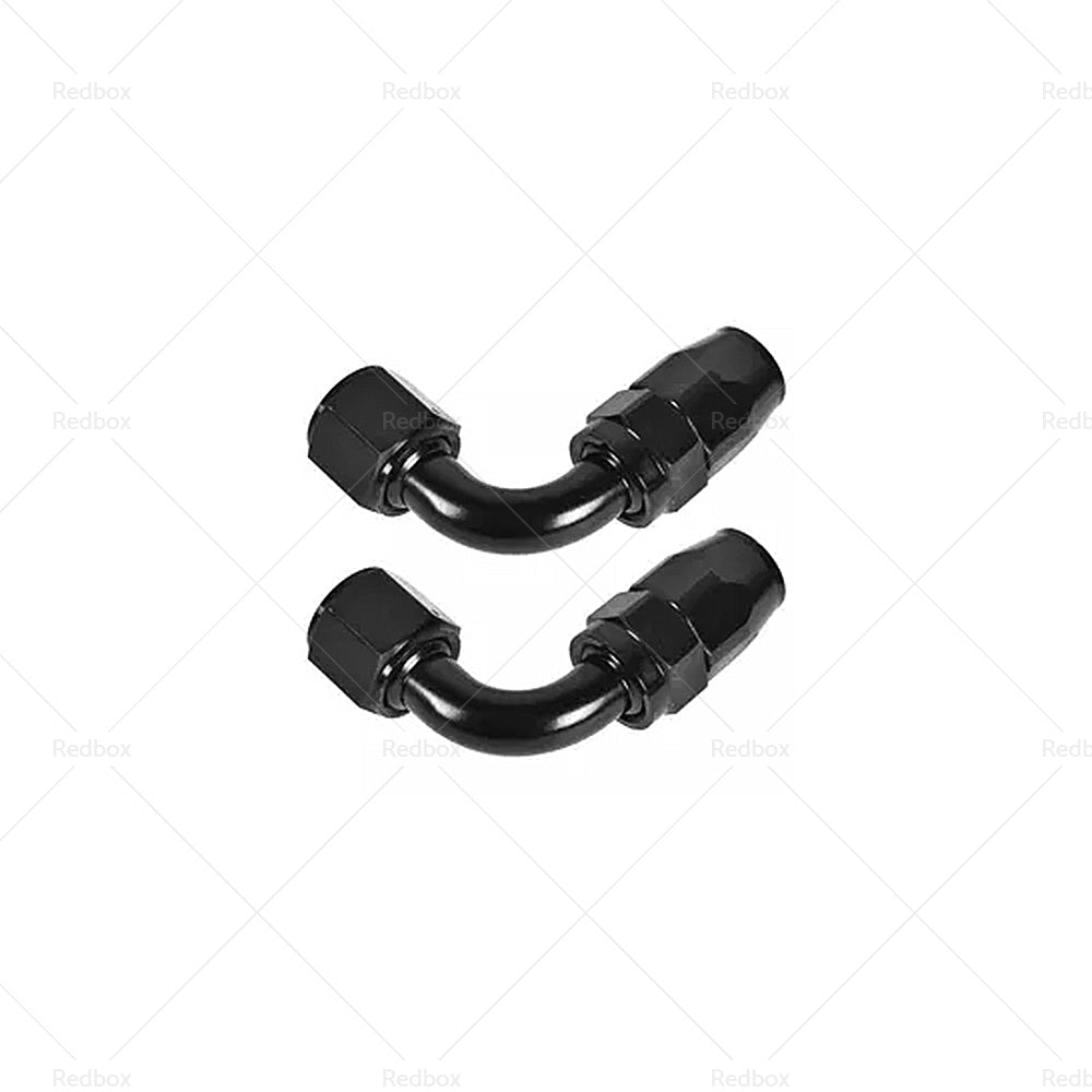 2x AN10 10 AN 90 Degree Swivel Fast Flow Oil Fuel Hose End Fitting Adaptor-4