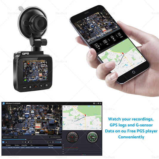 4K Built in WiFi GPS Car Dash Camera Recorder UHD 2160P LCD 170隆茫 WDR Night Visio-0