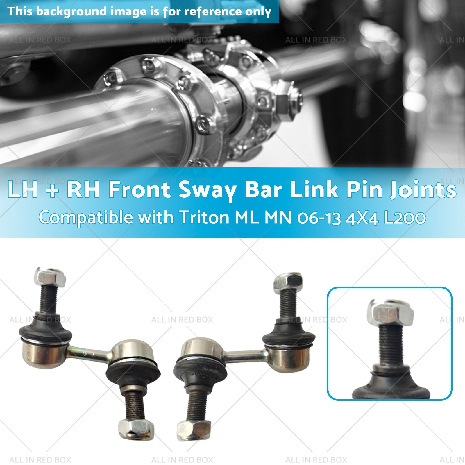 LH  RH Front Sway Bar Link Pin Joints Suitable for MN Triton ML 06-13 4X4 L200-2