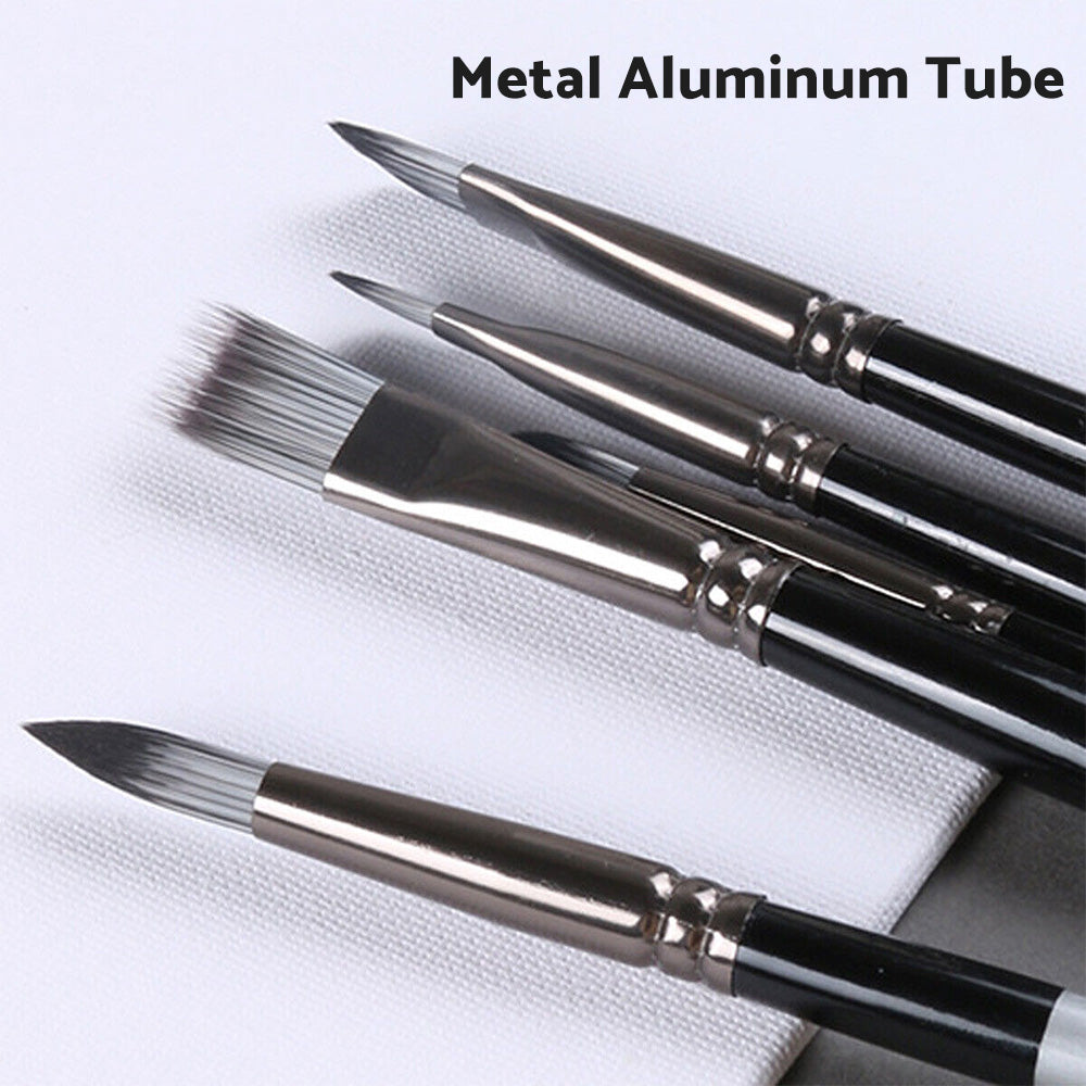 Artist Paint Brush Set 19x Suitable For Watercolour, Acrylic, and Oil Painting with Sponge Brushes-4