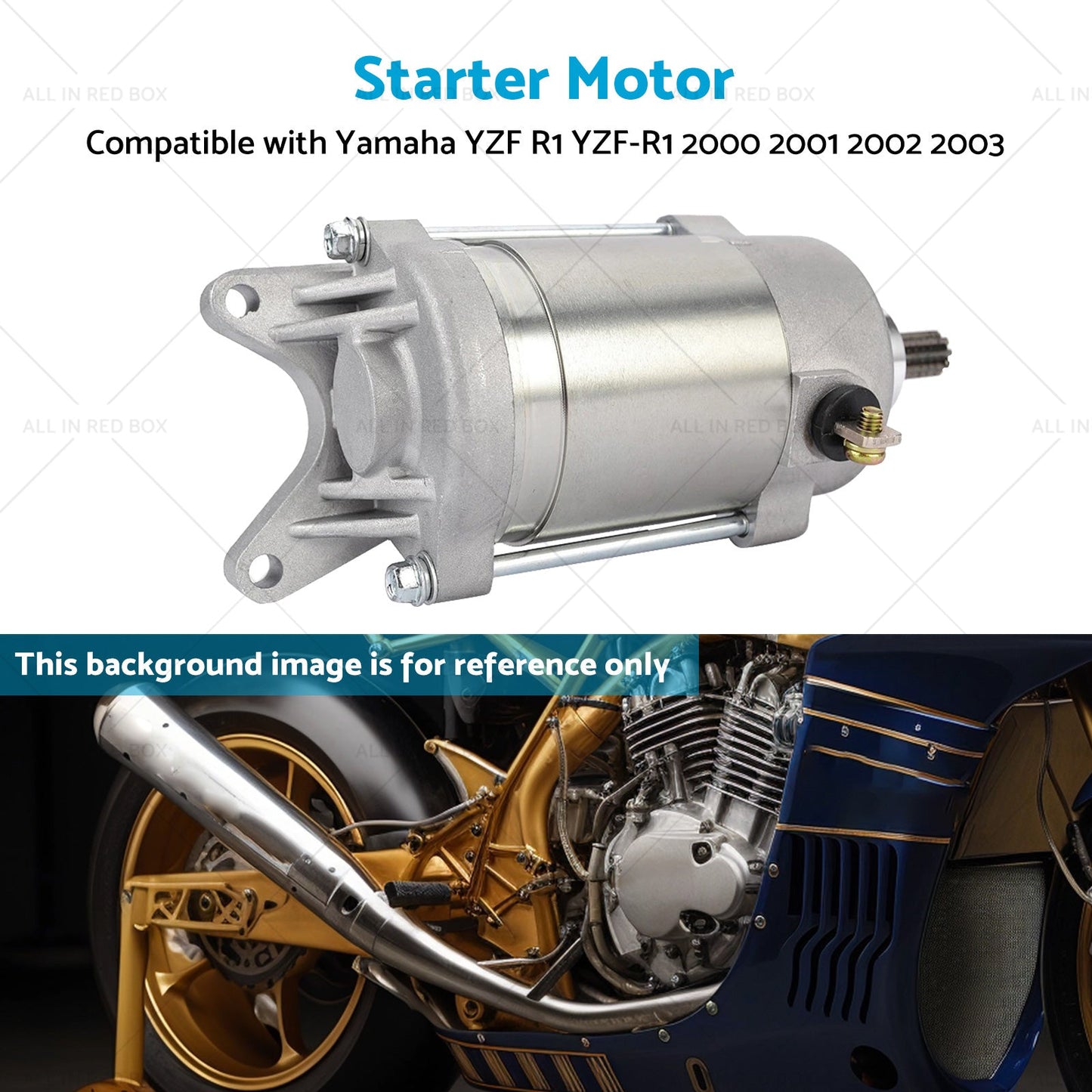 Engine Starter Motor Suitable for Yamaha YZF-R1 2000-2003 5PW-81890-01-00-4