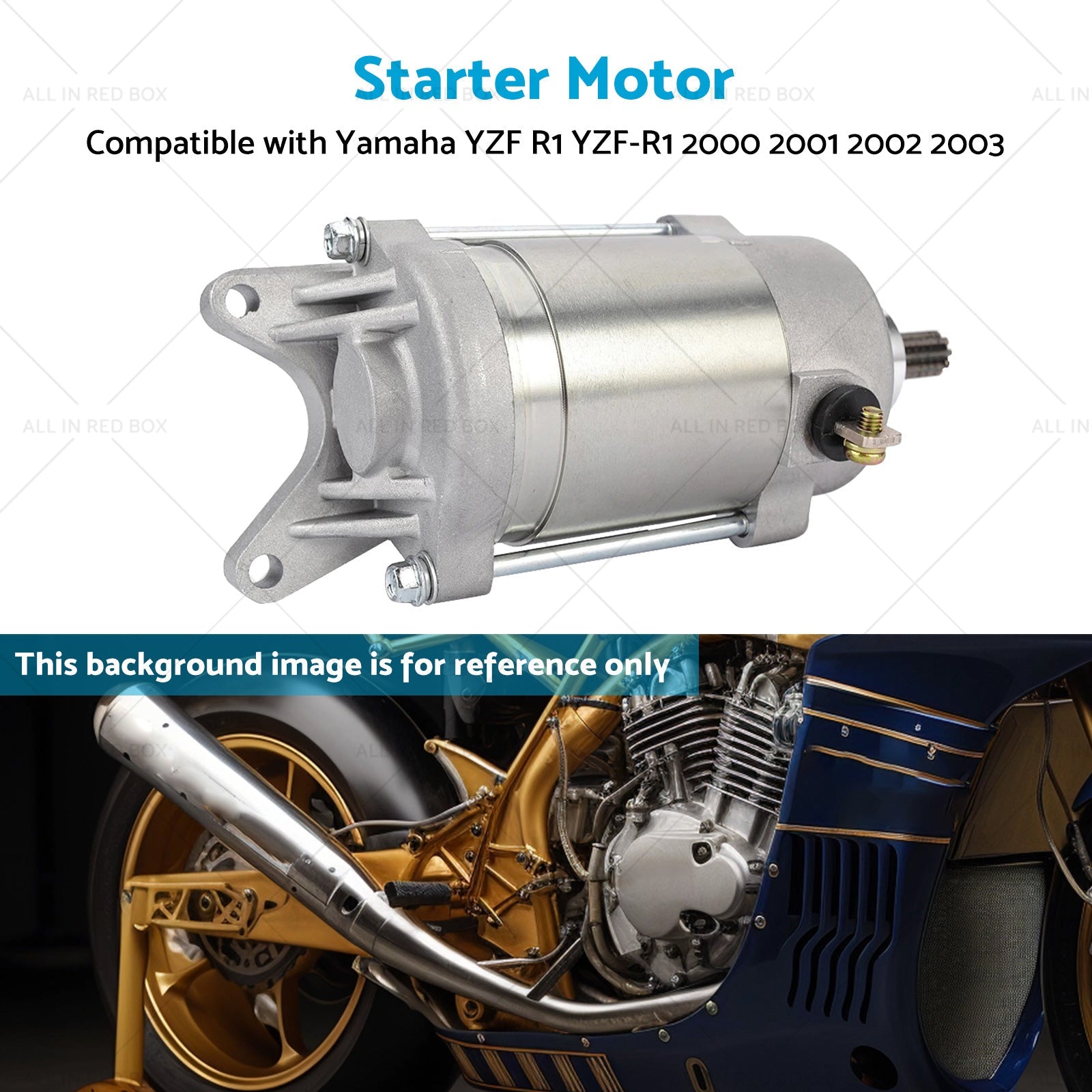 Engine Starter Motor Suitable for Yamaha YZF-R1 2000-2003 5PW-81890-01-00-4