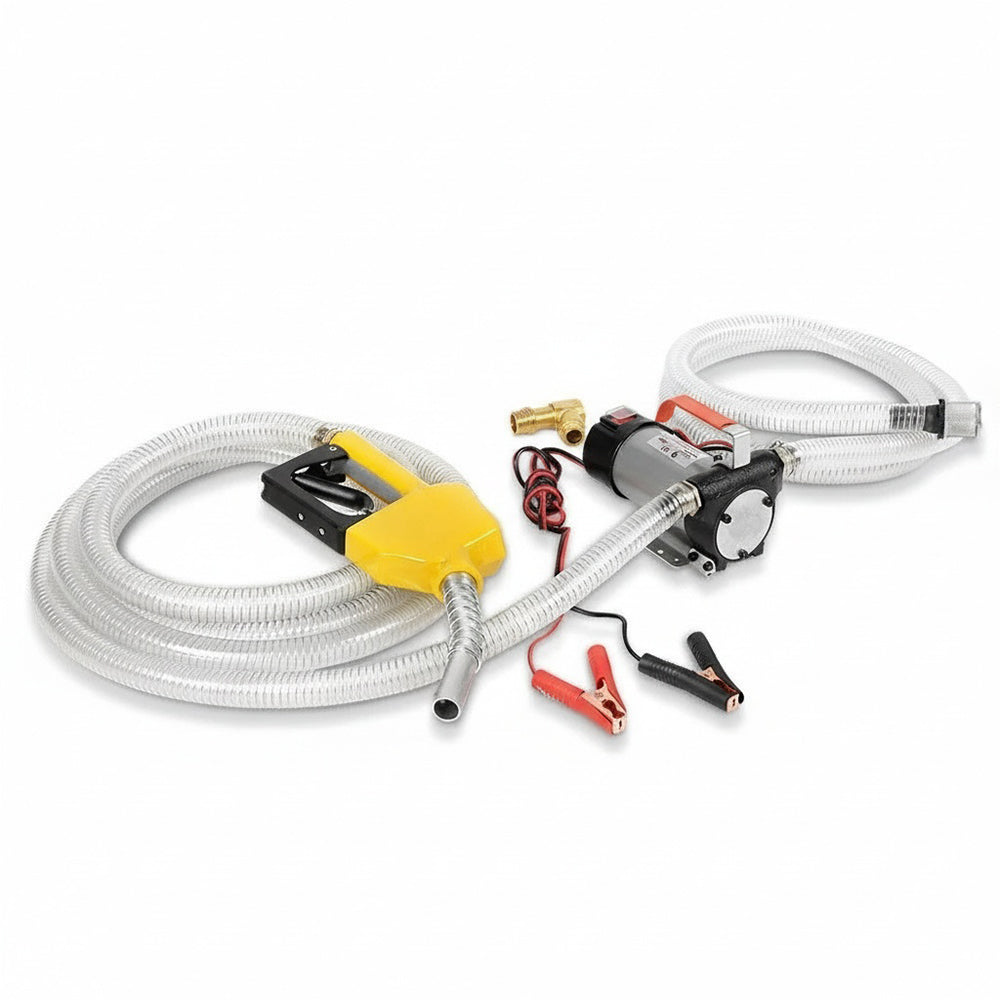 12V Diesel Transfer Pump Extractor Oil Fuel Electric Bowser Auto Display-0