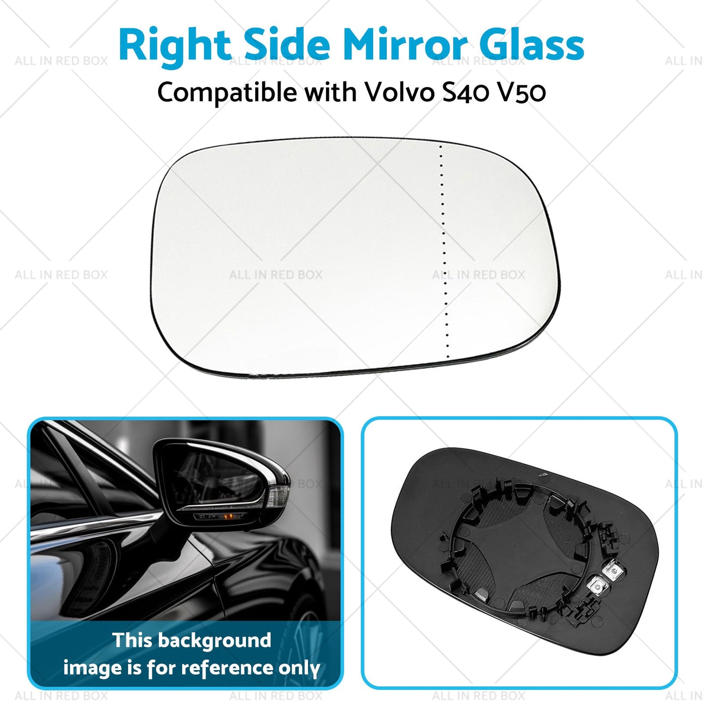 Right Side Mirror Glass Suitablefor Volvo S40 M V50 T5 04-12 Large Blinker Type?-4