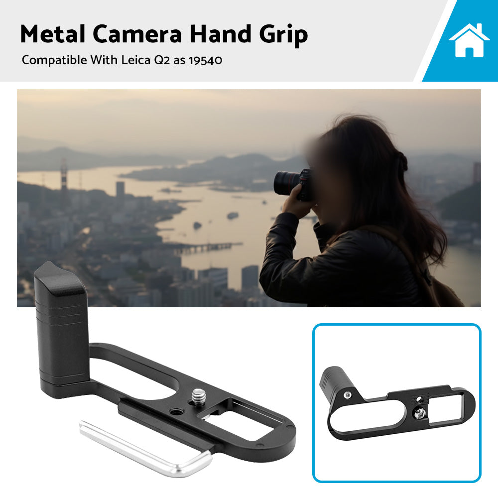 Metal Camera Hand Grip Holder Arca Swiss Plate Bracket Suitable For Leica Q2-0