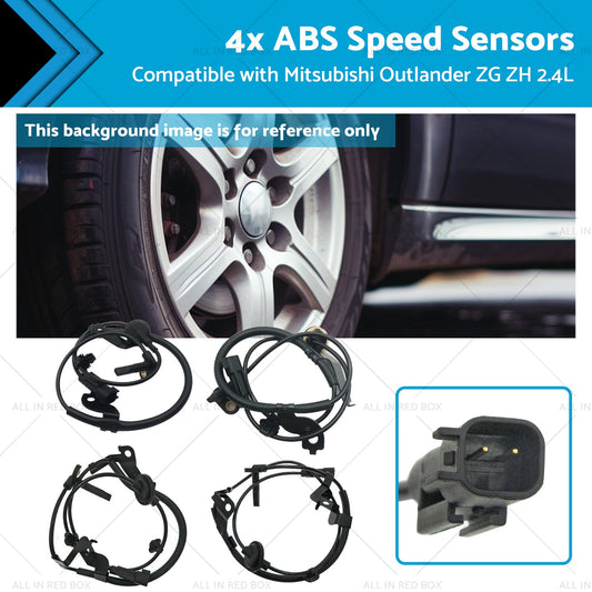 4670A576 4x ABS Speed Sensors Suitable for Mitsubishi Outlander ZG ZH 2. 4L 06-12-0