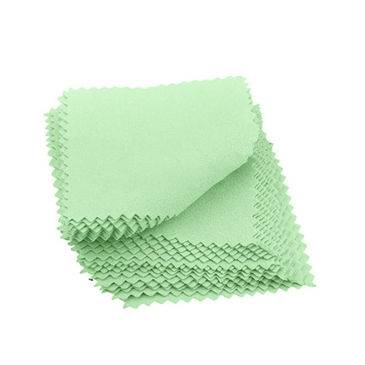 100PCS Silver Polishing Cloths Jewelry Cleaning Cloth Clean Polish Coin Ring 8x8-0