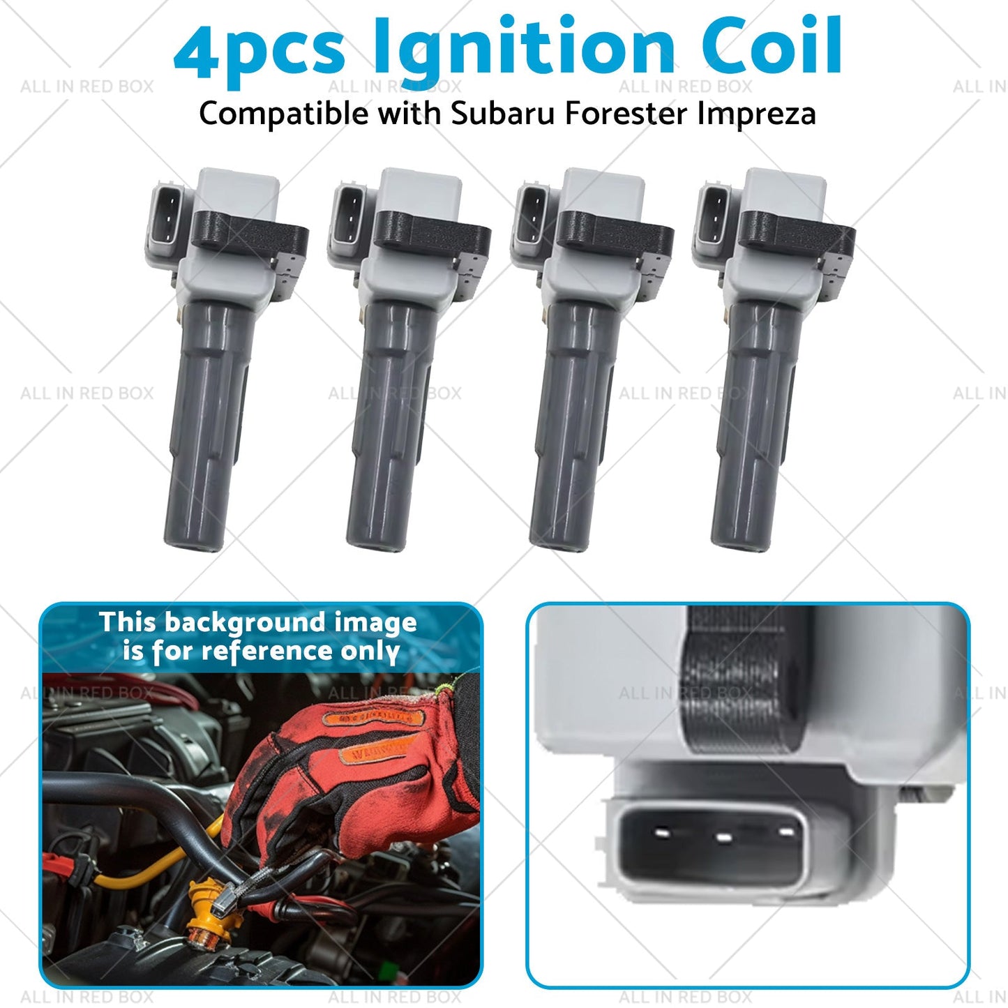 4x 22433-AA421 Ignition Coil Pack Suitable For Subaru Forester Impreza WRX EJ205-3