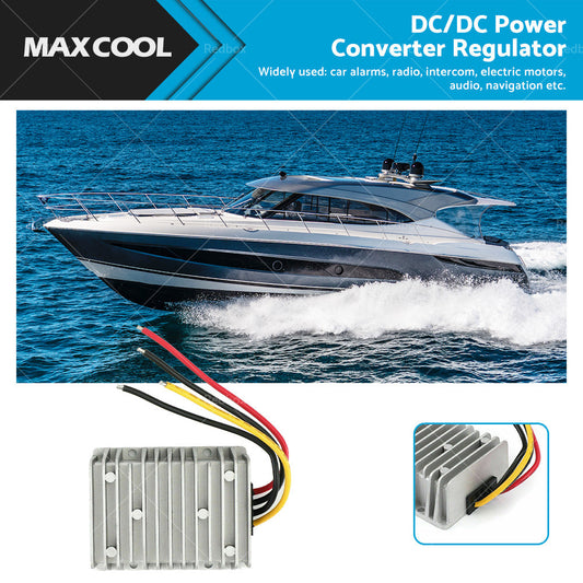DC or DC Power Converter Regulator 8V-40V Step Down Up to 13.8V 25A 345W Waterproof-0