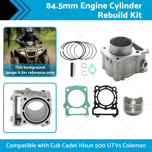 84. 5mm Engine Cylinder Rebuild Kit Suitable for Cub Cadet UTVs Coleman Hisun 500-1