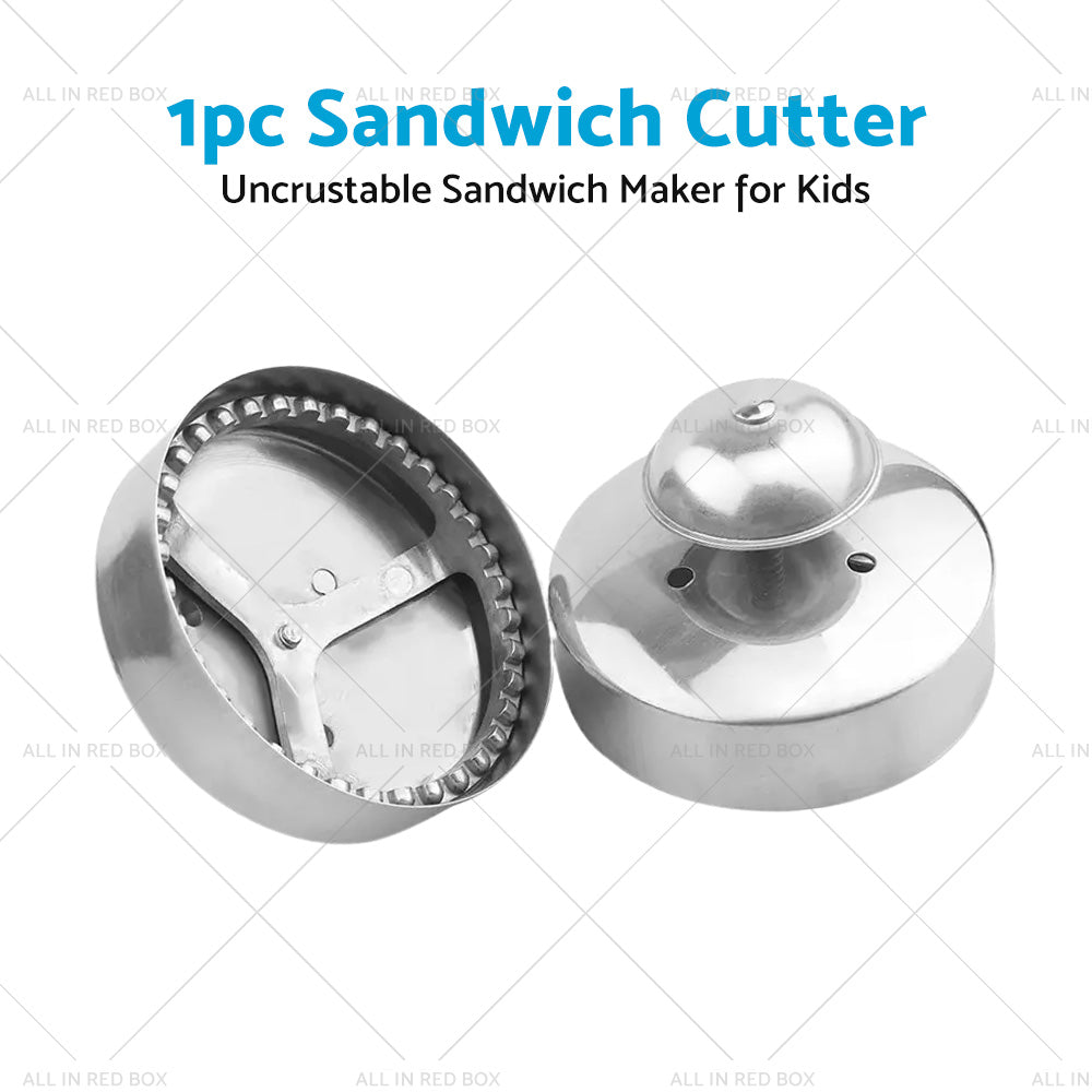 Uncrustable Sandwich Cutter Sealer Maker 304 Stainless Steel 3. 5 inch for Kids-4