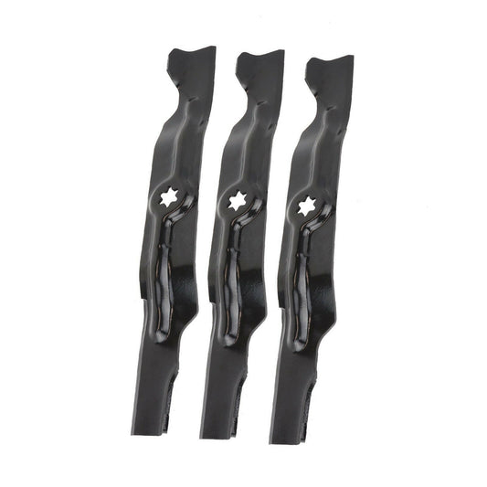3x Blades Suitable For 50 Inch Cub Cadet MTD Ride On Mower 742-04053 942-04053B-1