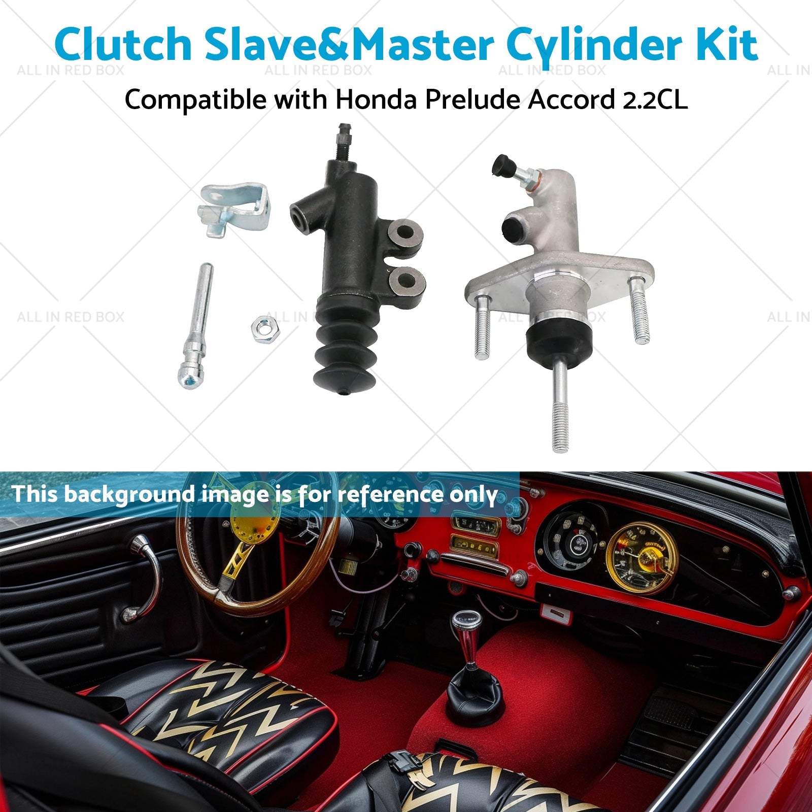 Clutch Slave and Master Cylinder Kit Suitable for 92-01 Honda Prelude Accord 2. 2CL-4
